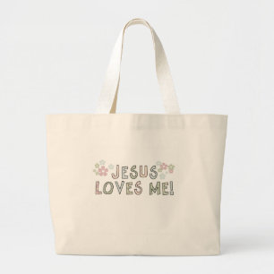 Jesus-Lieben ich Jumbo Stoffbeutel