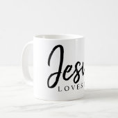 Jesus-Lieben ich | Kaffeetasse (Vorderseite Links)