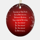 JESUS-LIEBEN ICH KERAMIK ORNAMENT (Links)