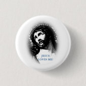 Jesus-Lieben ich Knopf Button (Vorderseite)