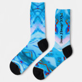 Jesus Lieben Ich kühne, farbige Socken (Linkes Detail)