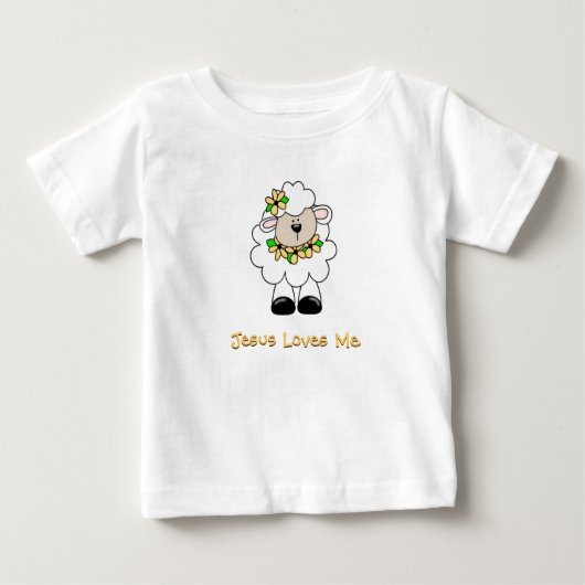 Jesus-Lieben ich Lamm Baby T-shirt (Vorderseite)