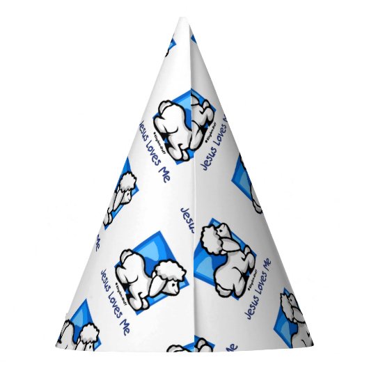 Jesus-Lieben ich Lamm Partyhütchen (Rückseite)