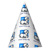 Jesus-Lieben ich Lamm Partyhütchen (Vorderseite)