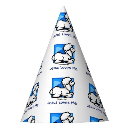 Jesus-Lieben ich Lamm Partyhütchen (Vorderseite)