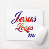 Jesus-Lieben ich Mousepad (Mit Mouse)