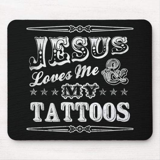 Jesus-Lieben ich Mousepad (Vorne)