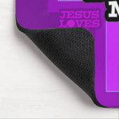 Jesus-Lieben ich Mousepad (Ecke)