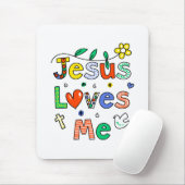 Jesus-Lieben ich Mousepad (Mit Mouse)