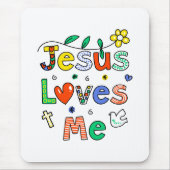 Jesus-Lieben ich Mousepad (Vorne)
