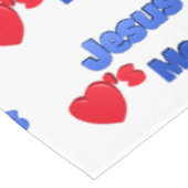Jesus-Lieben ich Tischdecke (Schrägansicht)