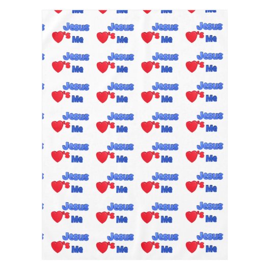 Jesus-Lieben ich Tischdecke (Vorderseite)