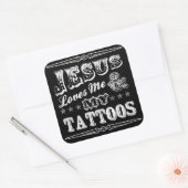 Jesus Lieben Ich und meine Tattoos Sticker (Umschlag)