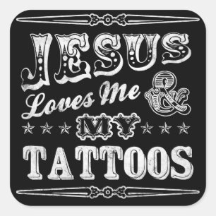 Jesus Lieben Ich und meine Tattoos Sticker