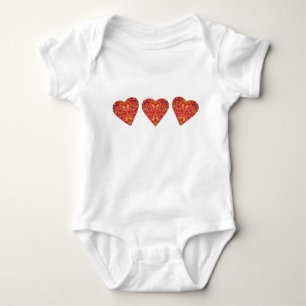 Jesus Lieben Ich Vintage Blumenherzen Baby Strampler