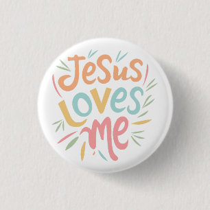 Jesus Lieben Ich - Vintages Design Button