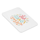 Jesus Lieben Ich - Vintages Design Magnet (Rechte Seite)