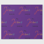 Jesus Lieben Ich wackelnde Papier Geschenkpapier (Flach)