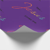 Jesus Lieben Ich wackelnde Papier Geschenkpapier (Ecke)