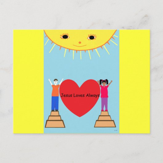 Jesus Lieben immer Postkarte (Vorderseite)
