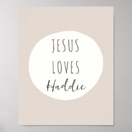 Jesus Lieben individuelle Name Poster & Prints