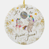 Jesus Lieben Keramik Weihnachten Ornament (Hinten)