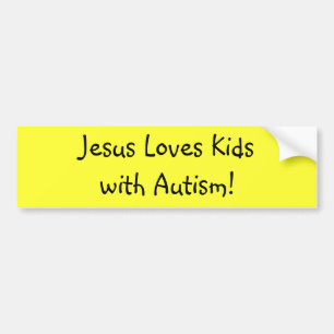 Jesus-Lieben Kidswith Autismus! Autoaufkleber