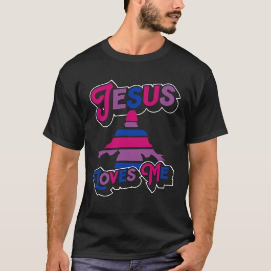Jesus Lieben Kirche Christlich Bisexueller Stolz F T-Shirt (Vorderseite)