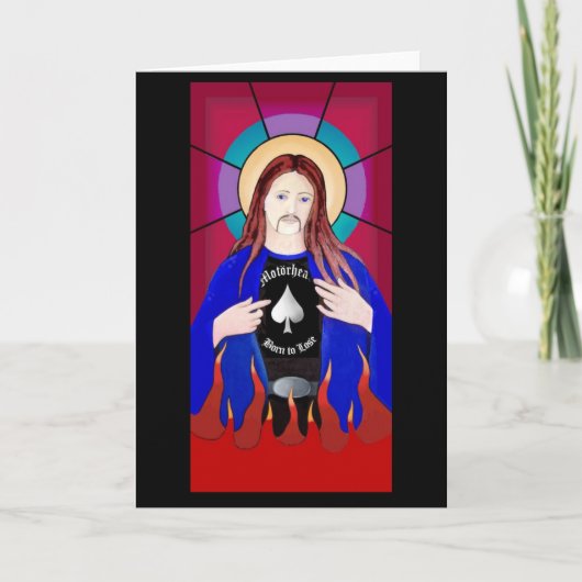 JESUS LIEBEN LEMMY CARD KARTE (Vorderseite)