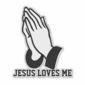 JESUS LIEBEN ME AUFKLEBER (Vorderseite)
