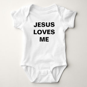 "Jesus Lieben Me" Baby Jersey Bodysuit Strampler