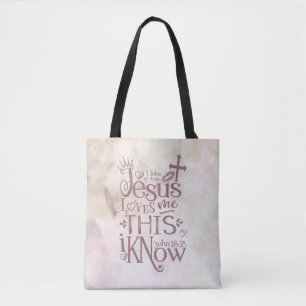JESUS LIEBEN ME Christlich Pink Abstrakte Wasserfa Tasche