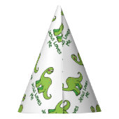 Jesus Lieben Me Dinosaurier Partyhütchen (Rückseite)