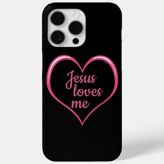 JESUS LIEBEN ME im Herzen Case-Mate iPhone Hülle (Rückseite)