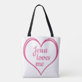 JESUS LIEBEN ME im Herzen Tasche (Rückseite)