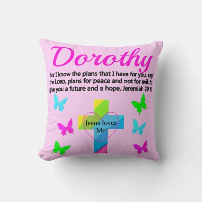 JESUS LIEBEN ME JEREMIAH 29:11 PERSONALISIERT KISSEN (Vorderseite)