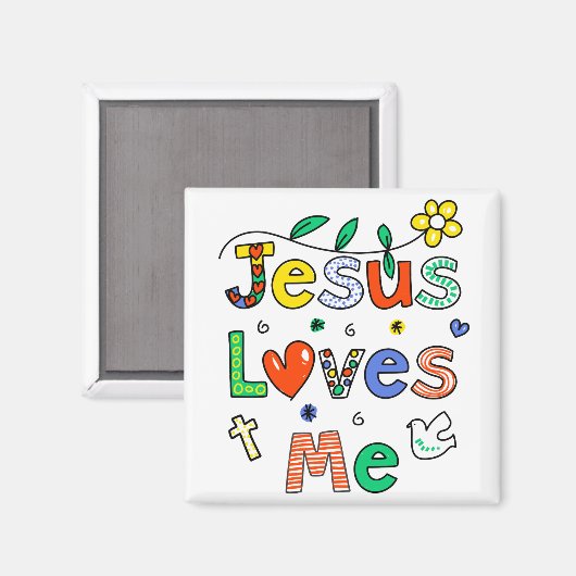 JESUS LIEBEN ME MAGNET (Vorderseite/Rückseite)