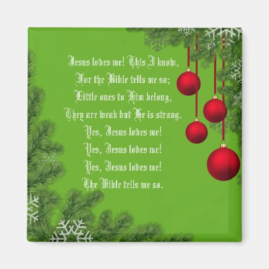 JESUS LIEBEN ME MAGNET (Vorne)