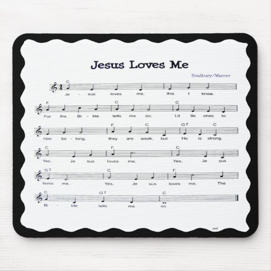 JESUS-LIEBEN ME-MOUSEPAD MOUSEPAD (Vorne)