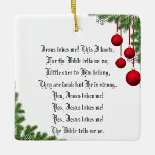 JESUS-LIEBEN MICH KERAMIKORNAMENT