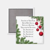 JESUS-LIEBEN MICH MAGNET (Vorderseite/Rückseite)