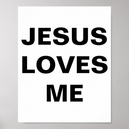 "Jesus Lieben mich" Poster (Vorne)