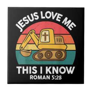 Jesus Lieben mir Dies ich kenne Ausgrabungsgraben Fliese