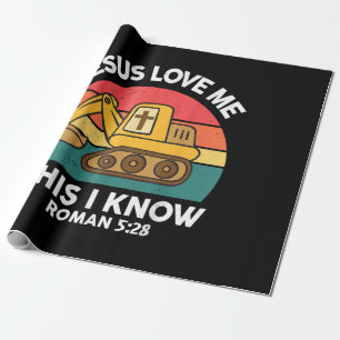 Jesus Lieben mir Dies ich kenne Ausgrabungsgraben Geschenkpapier