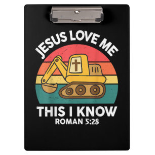 Jesus Lieben mir Dies ich kenne Ausgrabungsgraben Klemmbrett