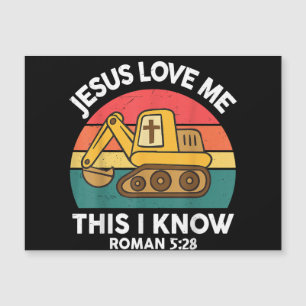 Jesus Lieben mir Dies ich kenne Ausgrabungsgraben  Magnetkarte