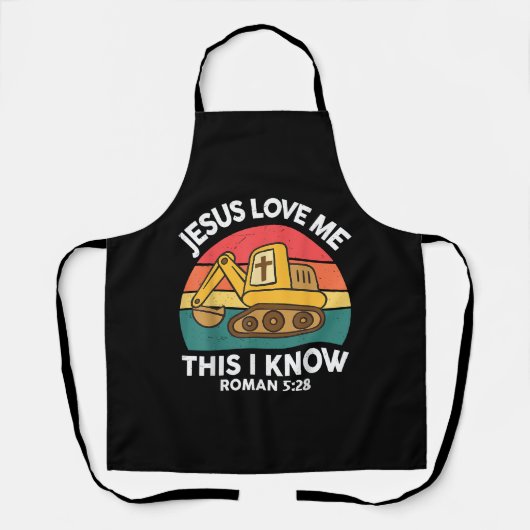 Jesus Lieben mir Dies ich kenne Ausgrabungsgraben Schürze (Vorderseite)