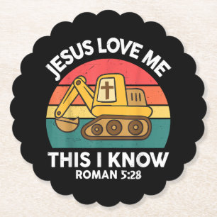 Jesus Lieben mir Dies ich kenne Ausgrabungsgraben  Untersetzer