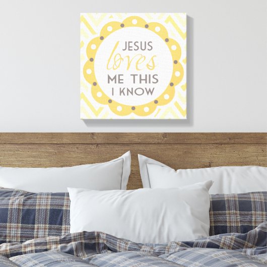 Jesus Lieben mir Dies ich kenne Leinwand Kunst (Insitu (Schlafzimmer))