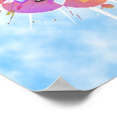 Jesus Lieben mir, Pastell Wasserfarbe Poster (Ecke)